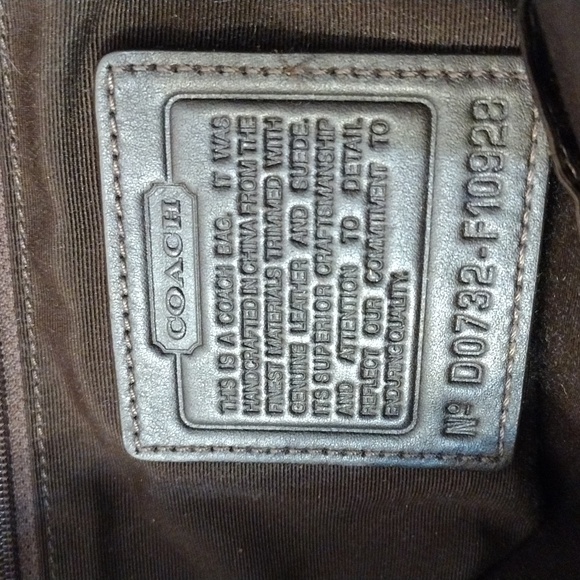 EUC Vintage Suade Micro C Coach - Picture 6 of 16